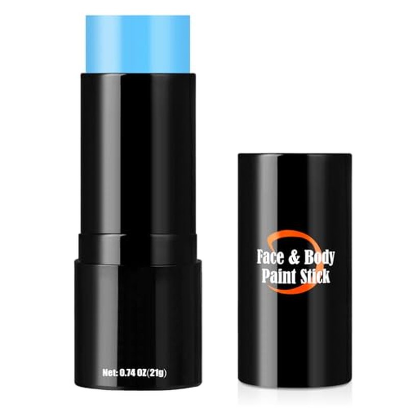 Drawdart Cream Face Paint Stick - Full Coverage Light Blue