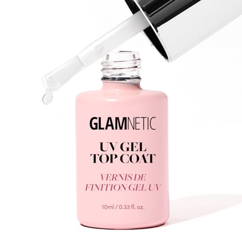 Glamnetic UV Gel Clear Top Coat - No-Wipe, High-Gloss Finish