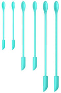 Silicone Spatula Set 6 Pcs with Mini Jar Scrapers for Food & Makeup