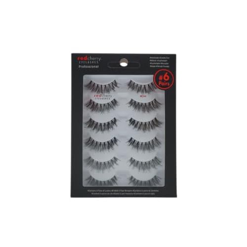 Red Cherry #DW False Eyelashes Pack of 6 Pairs