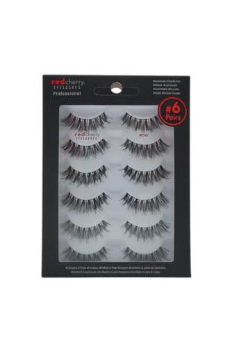 Red Cherry #DW False Eyelashes - 6 Pairs Demi Wispies
