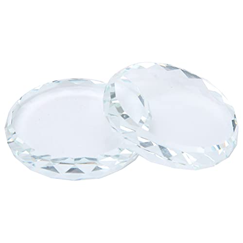 2pcs Crystal Glass Nail Art Palette - Color Mixing Tool