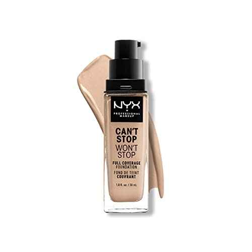 NYX PROFESSIONAL MAKEUP Can't Stop Won't Stop Foundation, 24h Full Coverage Matte Finish - Light Ivory