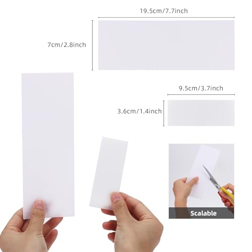 500Pcs Non Woven Wax Strips Soft Waxing Paper Sheets for Body Facial Hair Removal (7.8" x 2.8" and 3.9" x 1.5")