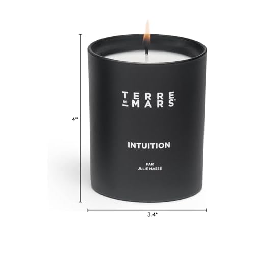 TERRE DE MARS Intuition Scented Candle, 100% Vegetal Wax, 190 Grams