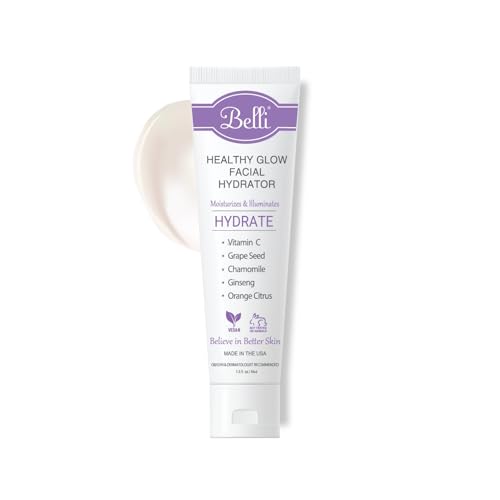 Belli Skincare Healthy Glow Facial Hydrator and Moisturizer, Vitamin C Face Cream for Oily, Dry, Sensitive Skin - Pregnancy Safe, Non Toxic, 1.5 Fl Oz (Pack of 1)