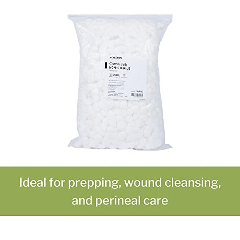 McKesson Cotton Balls 2000 Count 100% Pure