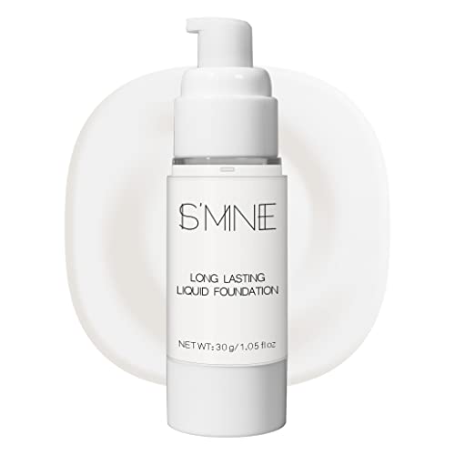 IS'MINE White Liquid Foundation Makeup, Matte Finish 1.05 Fl Oz