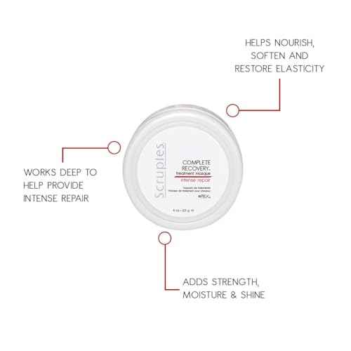 Scruples Complete Recovery Masque - Conditioning Dry Hair Mask to Nourishes, Softens & Restores Elasticity - Intense Recovery and Deep Conditioning Treatment to Strengthens and Moisturizes (8 oz)