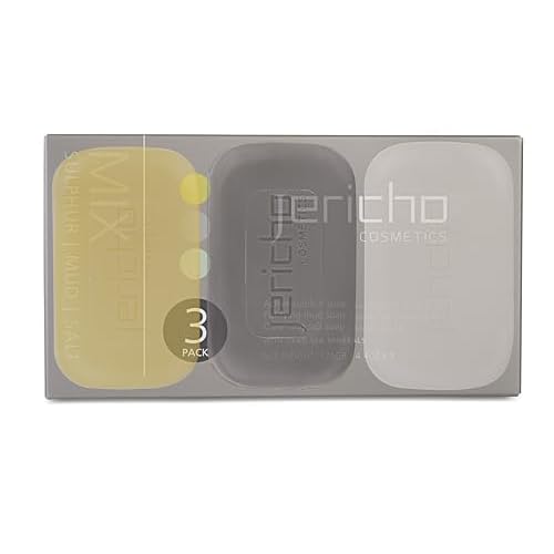Jericho Dead Sea Soap Bar Variety Pack ? 3 Bars (Cleansing, Sulfur, Mud) ? Mineral-Rich Face & Body Soaps for All Skin Types, Oily Skin, and Acne Care - 4.4 oz / 125g (Pack of 3)