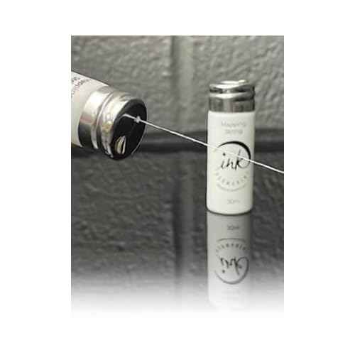 Ink Permanent White Brow Mapping String [2 X 100 Ft Bottles - 60 m] Pre-Inked Mapping String for Permanent Makeup and Microblading Supplies | Brow Mapping Kit | Mapping String for Brow Mapping
