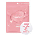 Lululun 7 EA Hydrating Face Mask for Women & Men, Moisturizing Face Masks Skincare with Billberry Leaf & Cranberry Extracts, Daily Face Mask Sheets & Facial Sheet Masks Japanese Skincare, PINK DAILY