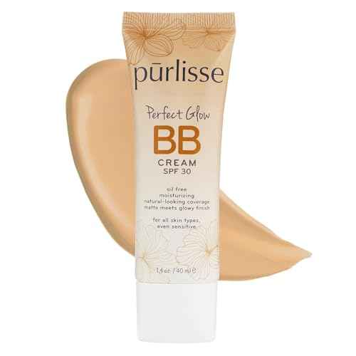 p?rlisse Perfect Glow BB Cream with SPF 30 - Matte Meets Dewy Finish - Enriched with Goji & Hawthorn Berry to Help Improve Skin Texture & Radiance - Light Medium (1.4 oz)