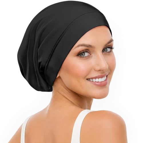 YFONG Mulberry Silk Sleeping Bonnet for Men & Women