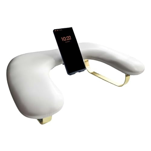 Ergonomic Nail Arm Rest with Adjustable Phone Holder - Comfortable Hand Rest for Manicure Professional Manicurist Hand Rest for Relaxing Viewing Experience During Nail Art