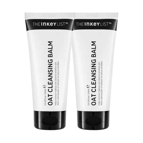 The INKEY List Oat Cleansing Balm Duo, Rich Balm Removes Makeup and Impurities, Reduces Redness, 5.0 fl oz (2 Pack)