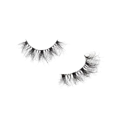 i•ENVY Airy Mink False Eyelashes - 100% Real Mink, Clear Band