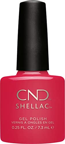 CND Shellac Gel Nail Polish, Long-lasting NailPaint Color with Curve-hugging Brush, Red/Burgundy Polish, 0.25 fl oz