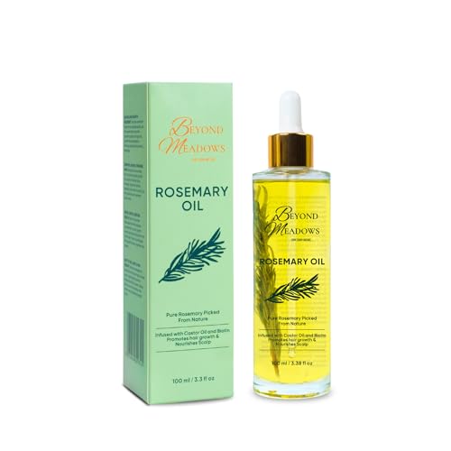 Organic Rosemary Oil for Hair Growth – Biotin & Castor Oil