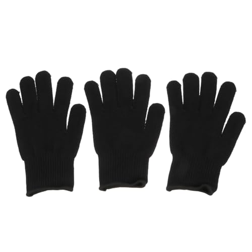 Heat Resistant Hair Styling Gloves 3 Pack - Heat Proof Insulated Hand Protection
