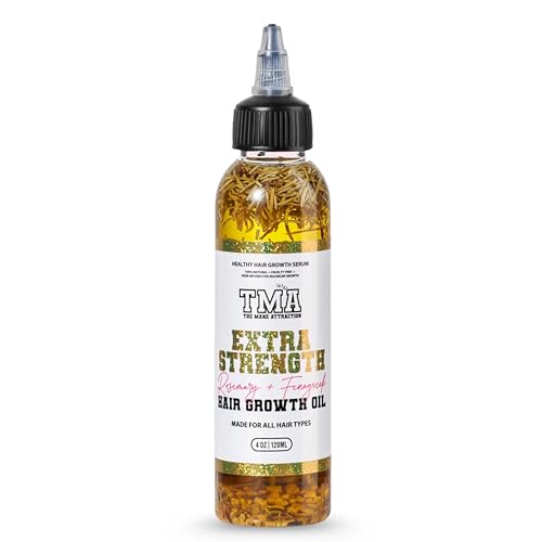 Extra-Strength Herbal Hair Growth Oil - Rosemary & Fenugreek Blend, 4 Fl Oz