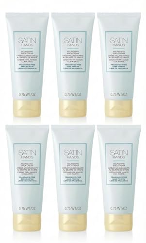 Satin Hands Shea Butter Cream, 0.75 oz Travel Size (Pack of 6)