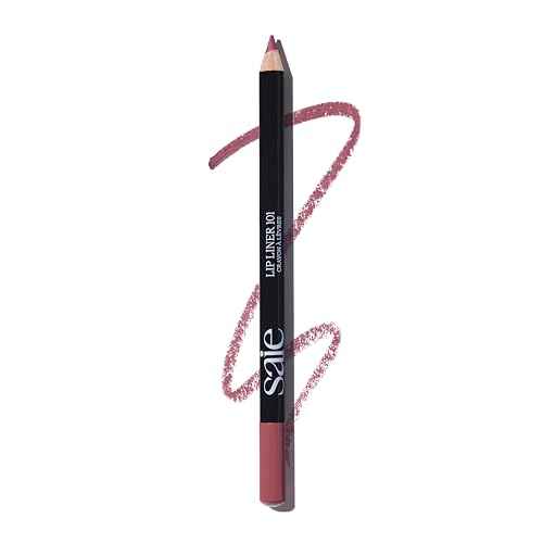 Saie Lip Liner 101 - Lip Pencil Made with a Creamy, Soft Matte Formula for a Naturally Framed or Fully Filled Look - Supercharged with Shea Butter & Jojoba Oil - Twist (.05 oz)