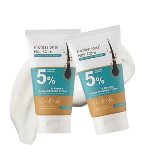 5% Hair Growth Scalp Cream with Biotin & Rosemary – 2 PC, Nourishing Anti-Hair Loss