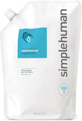 simplehuman Fragrance-Free Liquid Hand Soap Refill Pouch, 34 Fl Oz (Pack of 6)