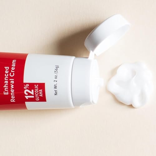 Alpha Skin Care Enhanced Renewal Cream, Anti-Aging Formula, 12% Glycolic Hydroxy Acid (AHA), Reduces Lines & Wrinkles, For Normal to Dry Skin, 2 oz, Pack of 3