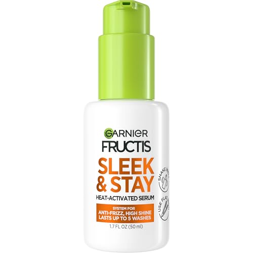 Garnier Fructis Sleek and Stay Hair Serum - Heat Protectant, 1.7 Fl Oz