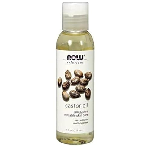 NOW Foods Castor Oil 4 fl oz Oil (Pack of 2)
