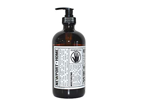 Newport Home and Body Co Hand Soap, Wild Lavender, 16 fl oz Glass Bottle