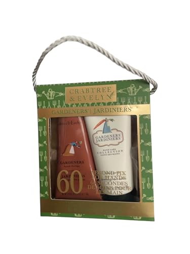 Crabtree & Evelyn Gardeners Hand Therapy Cream & Scrub Set, 3.5 oz
