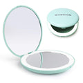 LED Compact Mirror 10X Magnification 3.5" Lighted Makeup
