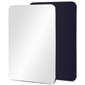 2 Pcs Strong Magnetic Locker Mirror, 4.9" x 6.9" Small Real Glass Mirror with Super Clear Reflection and Fully Magnetic Back for School Locker Refrigerator Office Cabinet