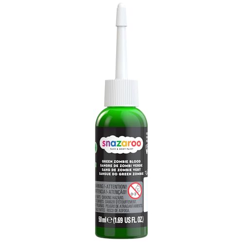Snazaroo Green Zombie Gel, 50ml Squeeze Bottle