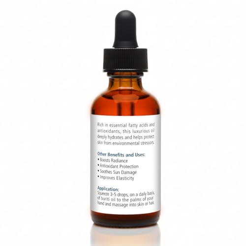 Brazilian Buriti Oil ? 100% Pure, Cold Pressed & Unrefined | Natural Moisturizer for Skin, Hair & Nails | Rich in Beta-Carotene (2 fl oz)