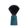 NOM Carl Shaving Brush | Vegan Shave Brush for Shaving soaps and creams | sustainable eco-friendly and reusable |Exfoliating Shaving Brush | Petrol Blue handle