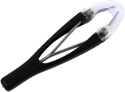 Black Automatically Retractable Eyebrow Tweezers Stainless Steel Tweezers for Women Facial Hair and Ingrown Hair Removal Hair Removal Tweezer Shave and Hair Removal