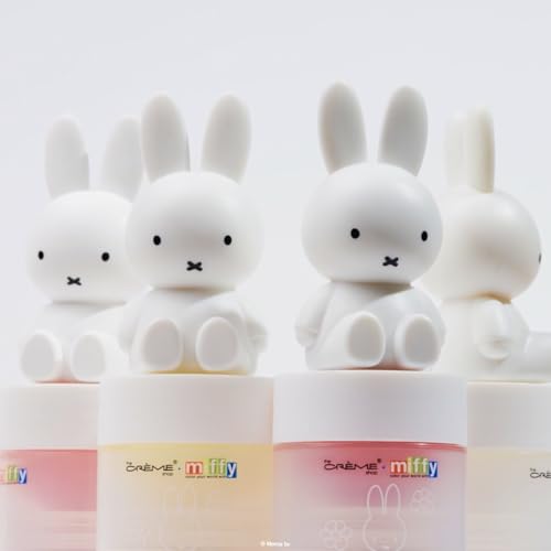 The Cr?me Shop Miffy Tinted Lip Balm with adorable Miffy cap, with Hyaluronic Acid and Murumuru to moisturize, soften and visibly improve chapped or dry lips - Rare Rose