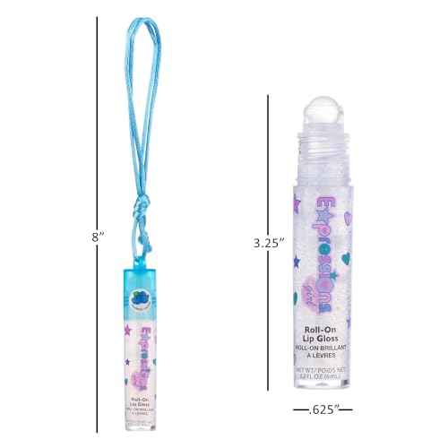 12pc Lip Gloss Necklace, Fruit Flavored Lip Gloss Set, Lip Gloss Value Pack, Teen Girls Party Favors, Non Toxic Lip Gloss Necklaces For Girls