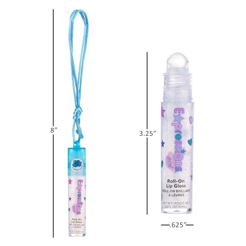 12pc Fruit Flavored Lip Gloss Necklace Set - Party Favors