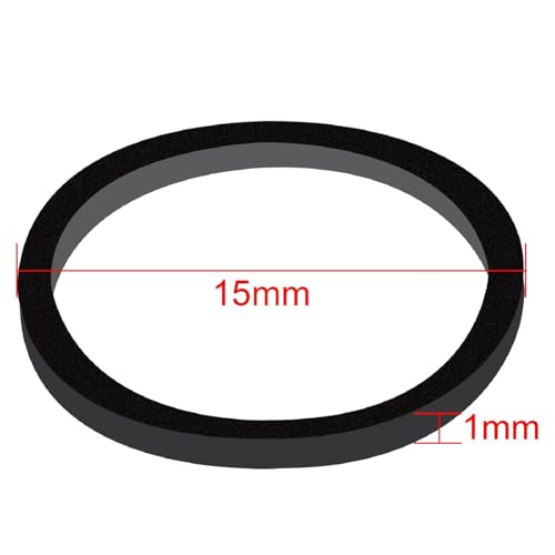 Mini Rubber Hair Bands 1000 Pcs - Black, 1/2 Inch, Durable Elastic Hair Ties