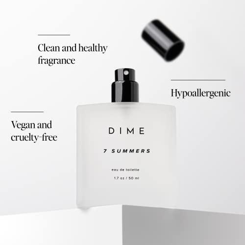 DIME 7 Summers Perfume for Women - Sweet Floral Eau de Toilette 1.7 oz
