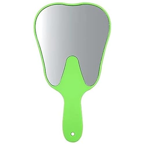 Dental Hand Mirror Set - 7 Piece Rainbow Tooth-Shaped