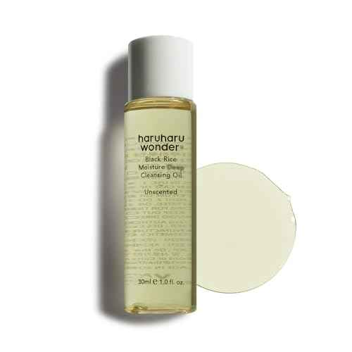 HARUHARU wonder Black Rice Moisture Cleansing Oil, Travel Size, Double Cleansing, Daily Makeup remover, Pore Oil Cleanser, Korean Skincare, Non-comedogenic, Holiday Stocking Stuffer, 1.0 fl oz