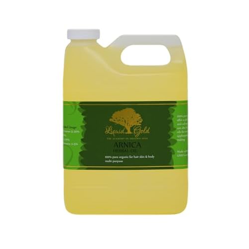 Liquid Gold Inc 32 Fl.oz Arnica Herbal Oil 100% Pure & Organic for Skin Hair and Health Care