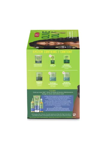 Olive Oil Texlax & Stretch Semi-Straightening System for Hair Care