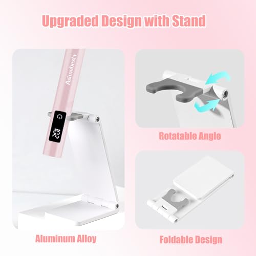 Mini UV Nail Lamp - Portable Gel Polish Dryer with Stand
